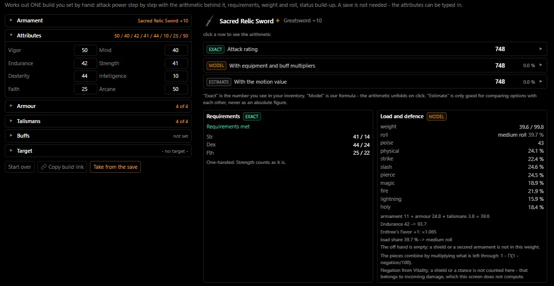 The build lab, Your build tab: the Attributes section with eight lines